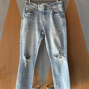 PacSun - Stacked Skinny Jeans - Light Blue Denim Size 30x30